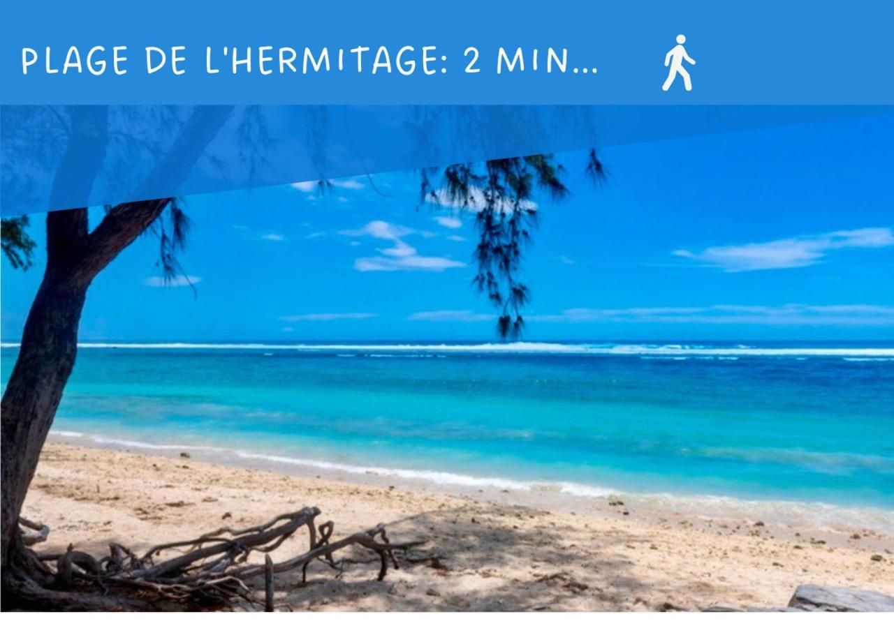 L'Hermitage - Appartement T3 En Bord De Plage Filaos Ngoại thất bức ảnh